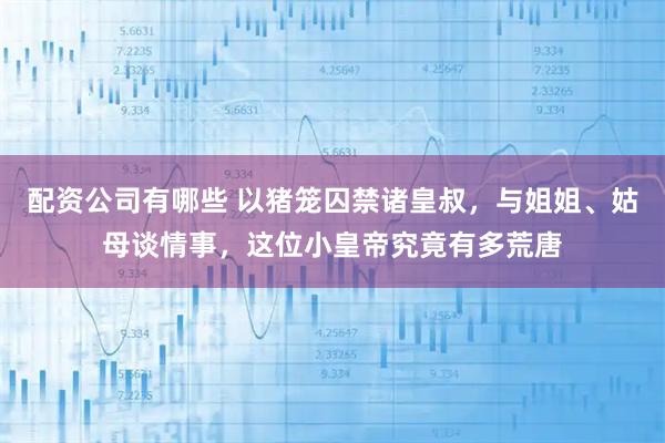 配资公司有哪些 以猪笼囚禁诸皇叔，与姐姐、姑母谈情事，这位小皇帝究竟有多荒唐